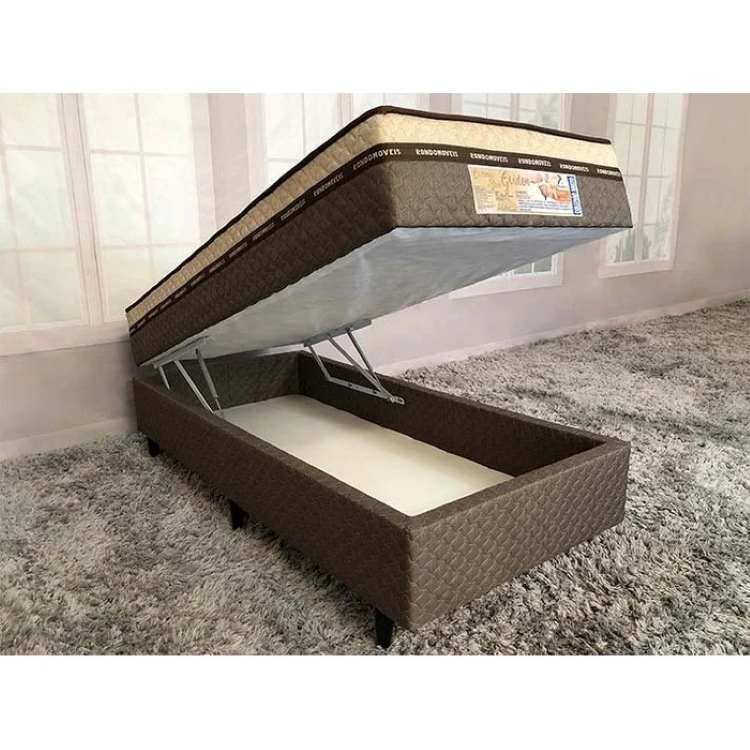 Cama Box Bau Solteiro Golden 88x 188x50 Rondomoveis