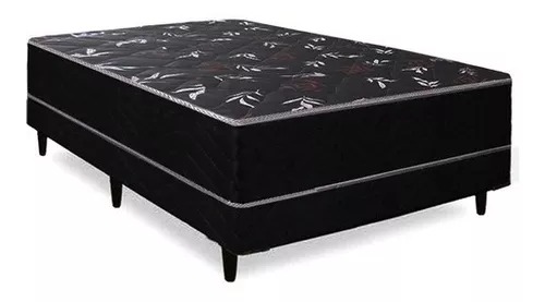 Cama Box Casal Orion Super Black 138x 188x52 SR Moveis